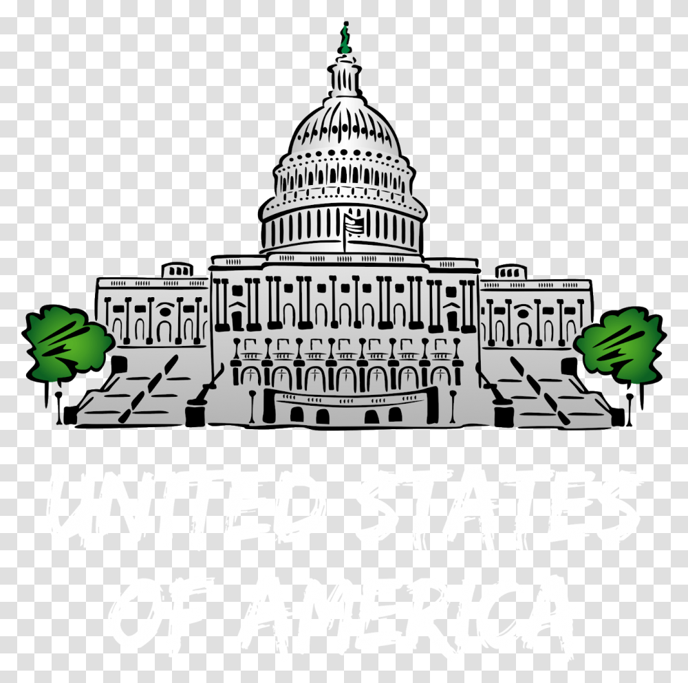 Us Capitol Shirt Design House Of Representatives Cartoon, Dome, Architecture, Building Transparent Png
