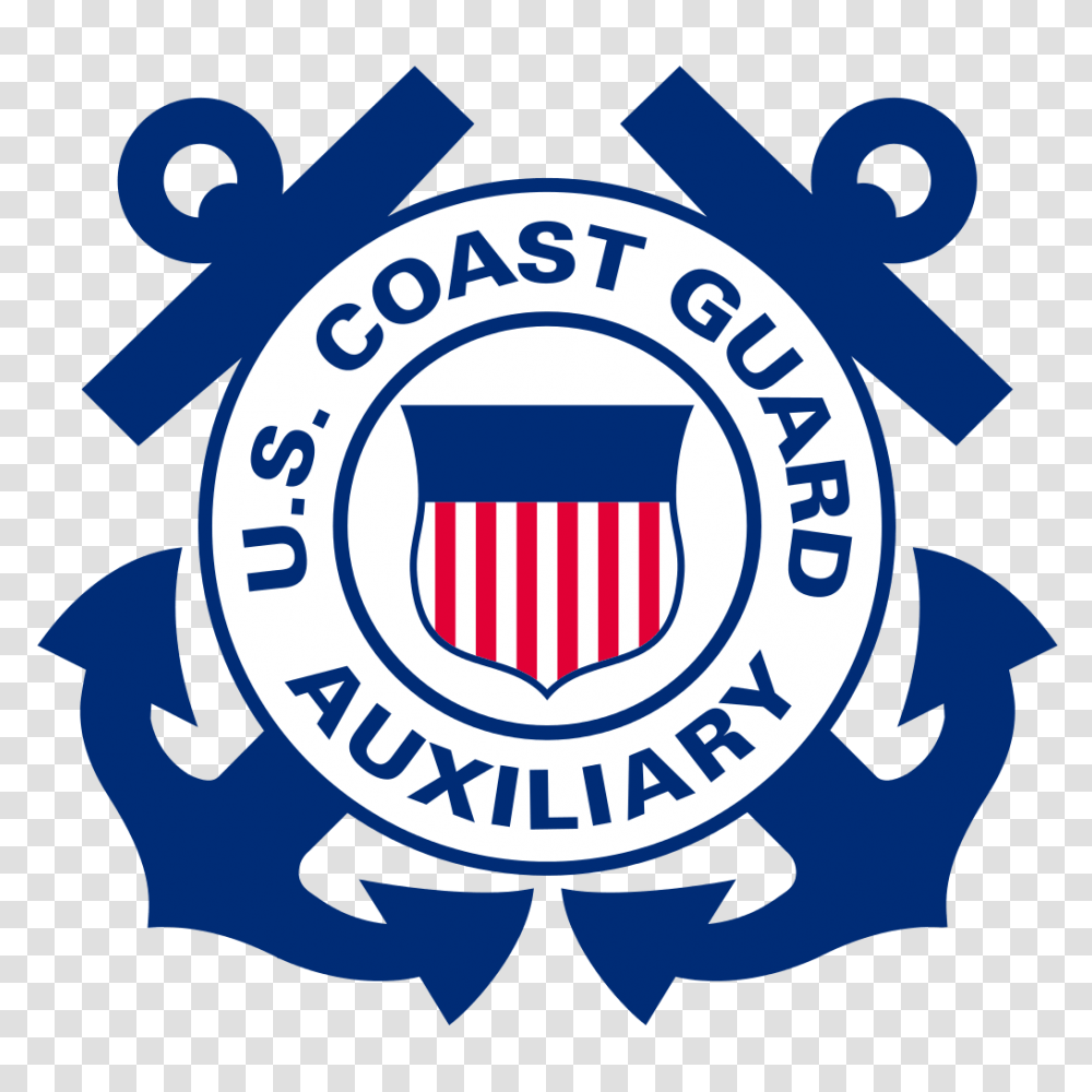 Us Coast Guard Auxiliary Partnership, Logo, Trademark, Badge Transparent Png