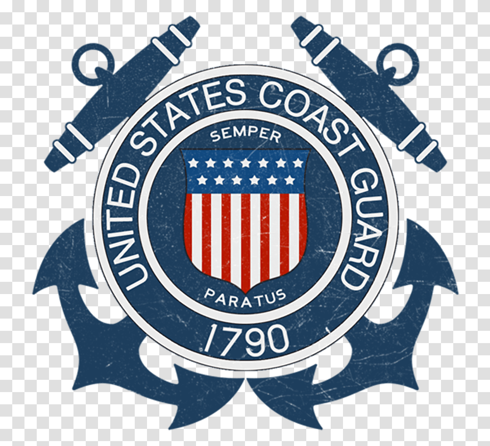 Us Coast Guard Log, Logo, Trademark, Emblem Transparent Png