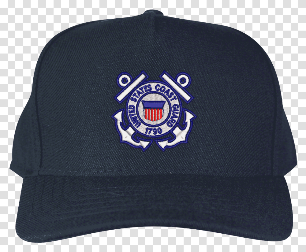 Us Coast Guard Logo Custom Embroidered Ball Cap Baseball Cap, Clothing, Apparel, Hat, Symbol Transparent Png