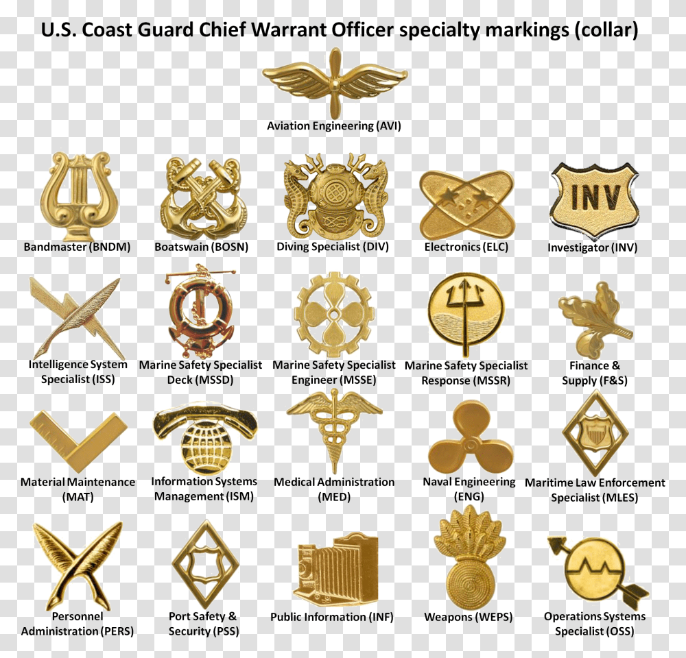 Us Coast Guard Warrant Officer Specialty Markings Collar, Rug, Gold, Treasure Transparent Png