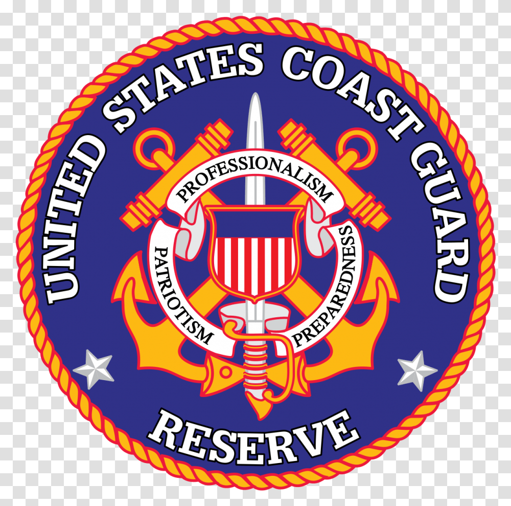 Us Coastguardreserve Seal Emblem, Logo, Trademark, Badge Transparent Png