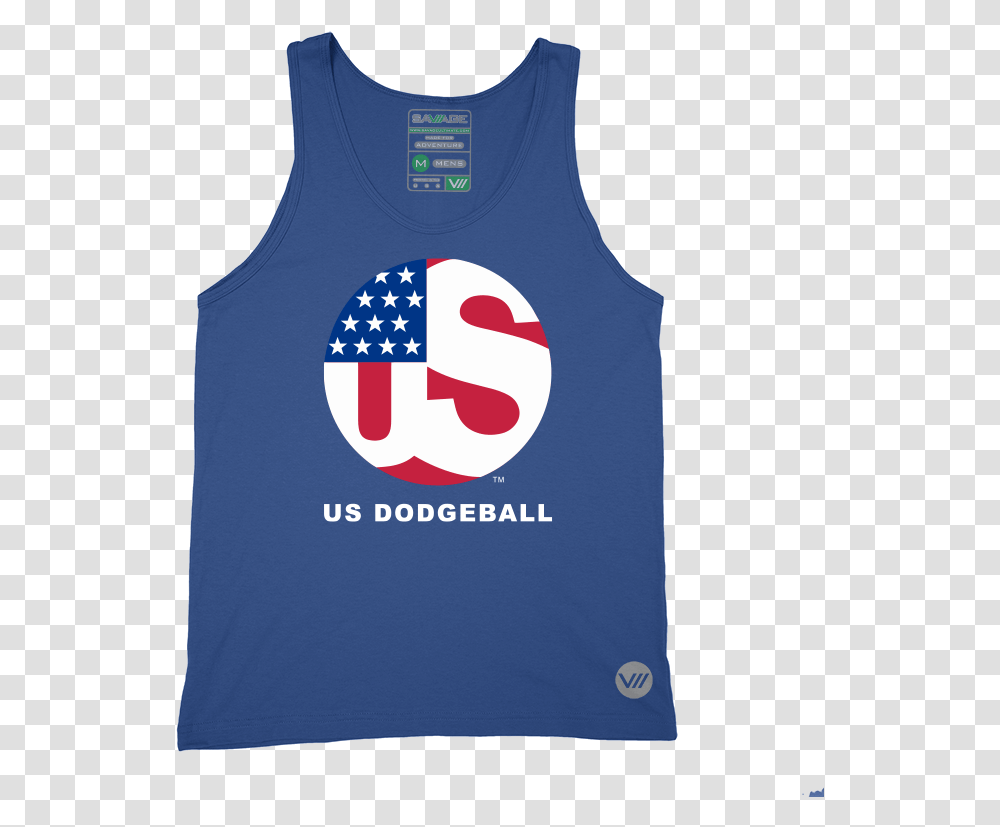 Us Dodgeball Cotton Tank Crest, Apparel, Tank Top Transparent Png