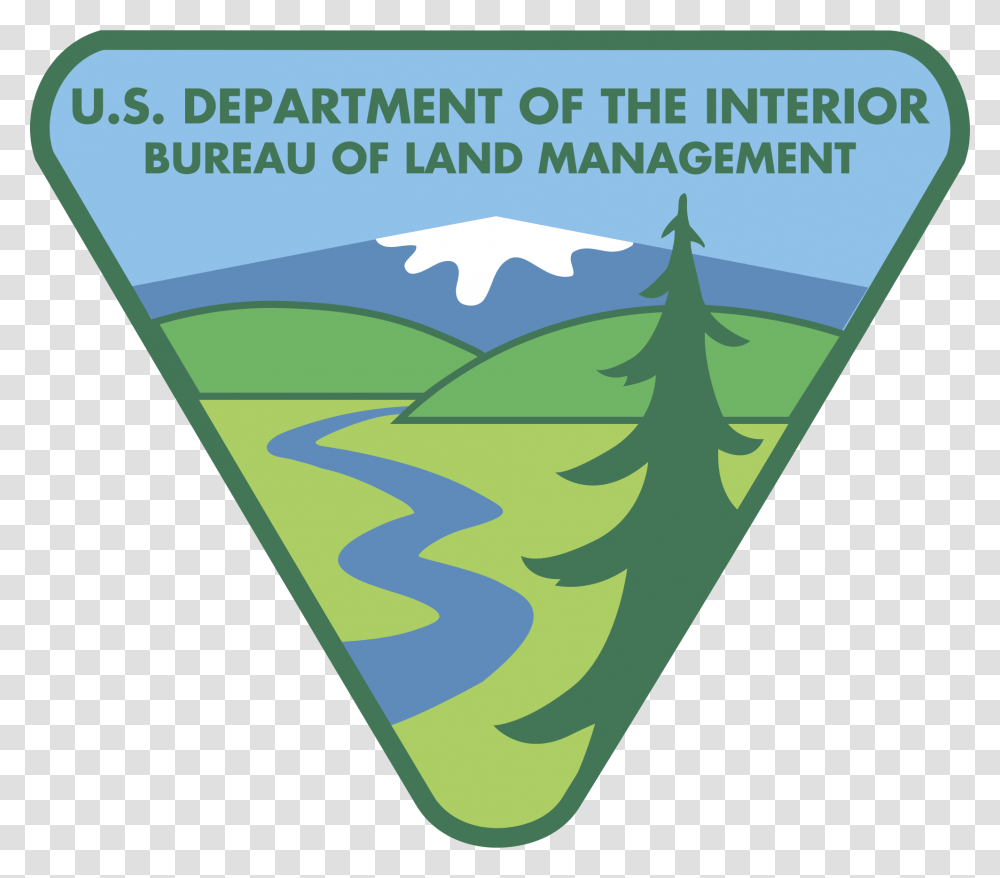 Us Doi Bureauoflandmanagement Logo, Plectrum, Poster, Advertisement, Triangle Transparent Png