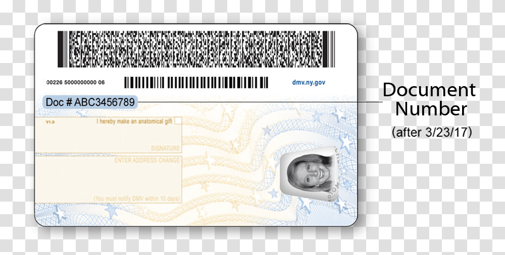 Us Driver's License Barcode, Id Cards, Document, Driving License Transparent Png