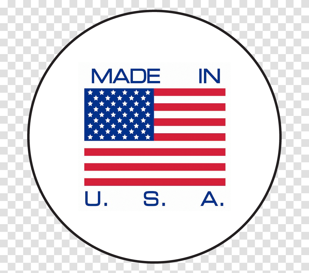 Us Flag 13 Stripes Made In Usa Logo, Trademark, American Flag Transparent Png