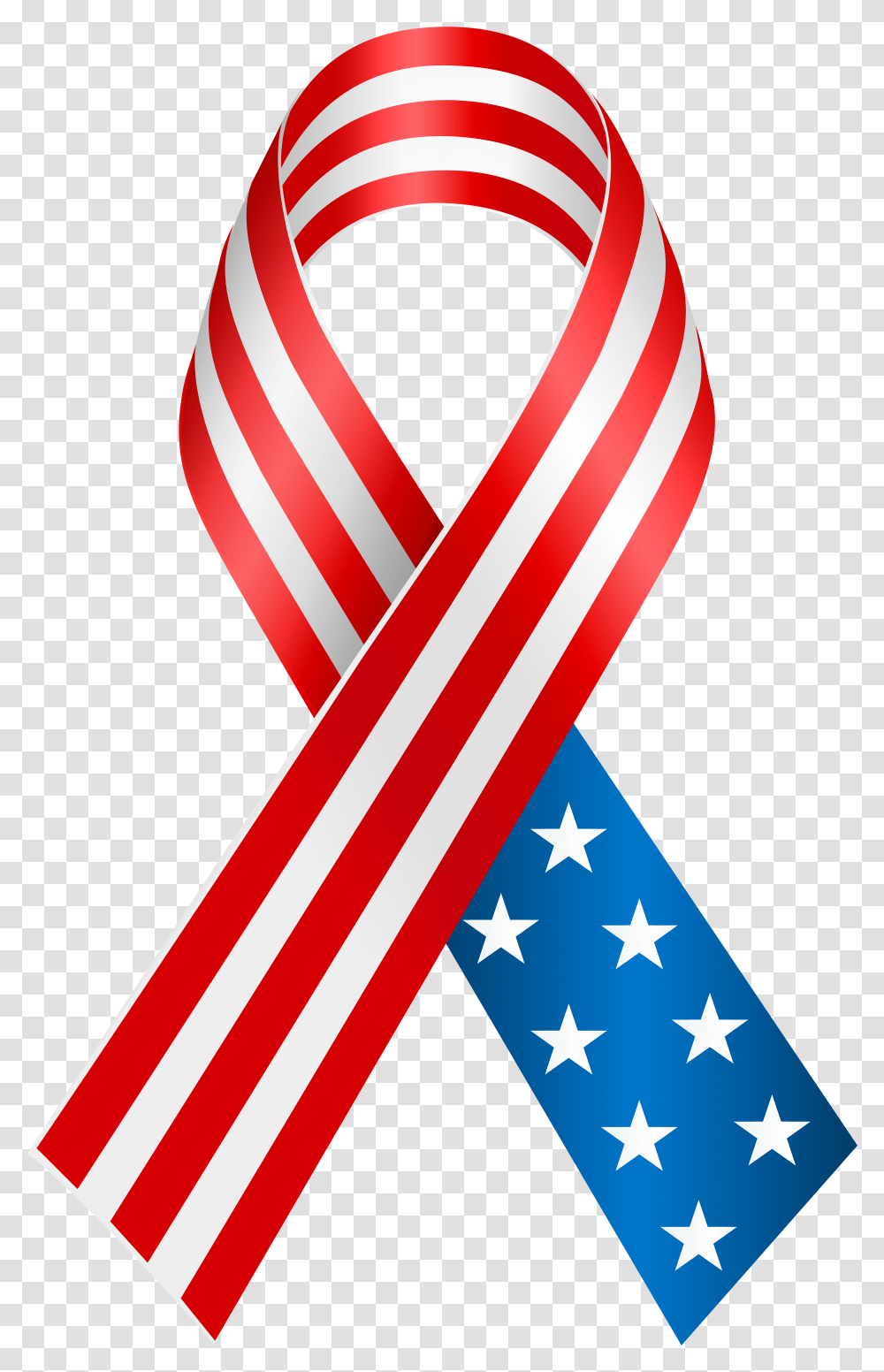Us Flag Clipart High Resolution American Flag Ribbon Clipart, Purple, Gold Transparent Png