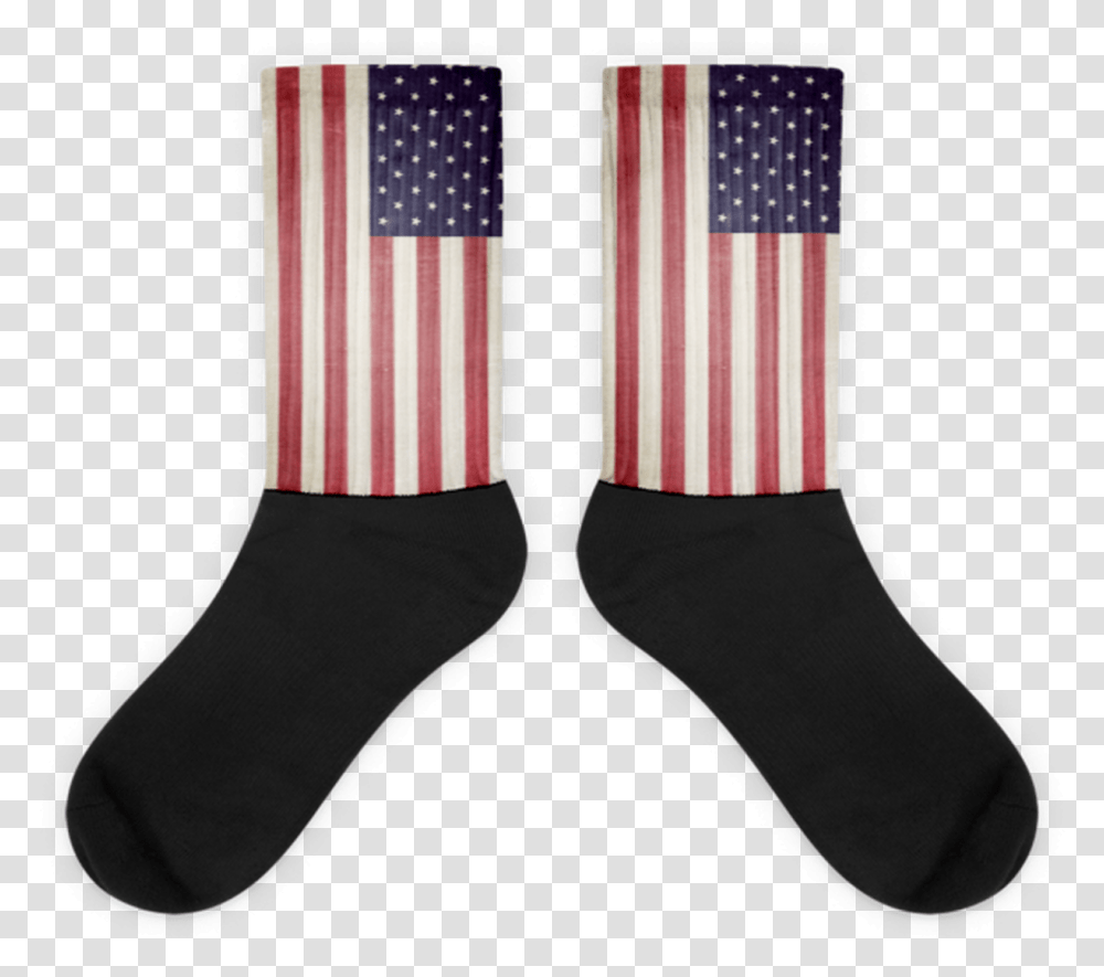 Us Flag Foot Socks Sock, Clothing, Apparel, Shoe, Footwear Transparent Png