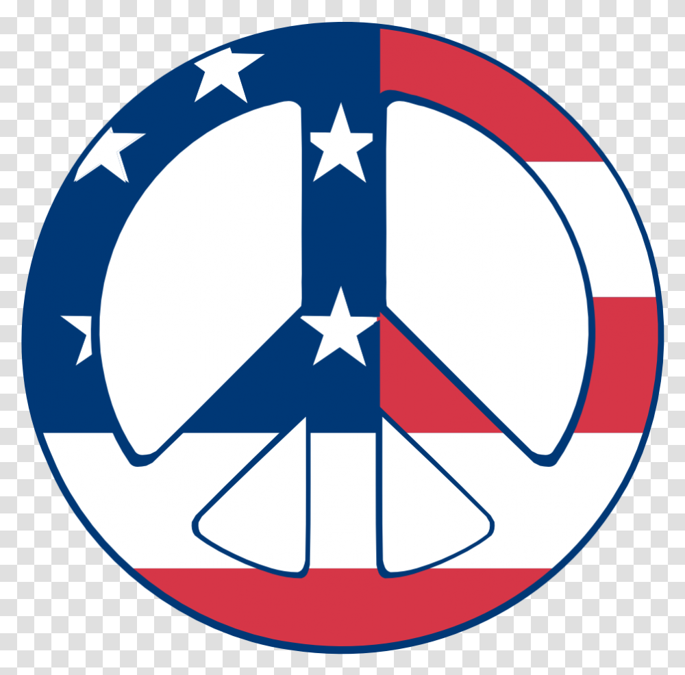 Us Flag Peace Sign 2 Drapeau Bandiera Bandeira Flagga American Flag Cornhole Bags, Star Symbol, Logo, Trademark Transparent Png
