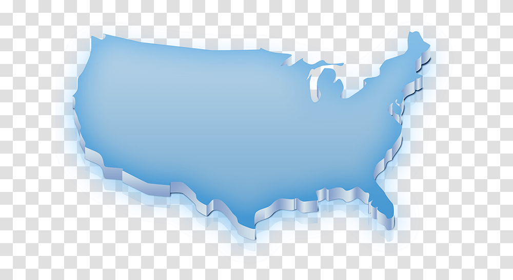 Us Map Outline, Nature, Outdoors, Water, Ice Transparent Png