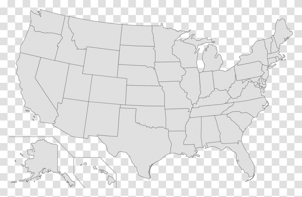 Us Map United States Clean Map, Diagram, Atlas, Plot, Person Transparent Png