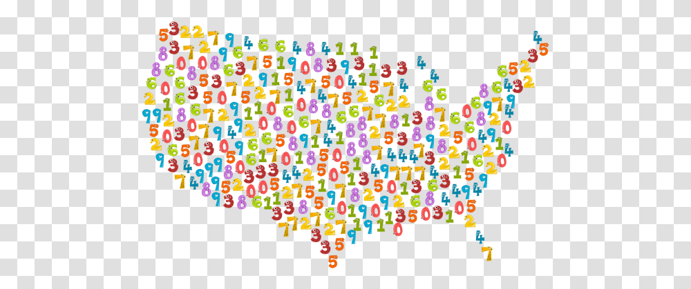 Us Map With Numbers Illustration, Doodle, Drawing Transparent Png