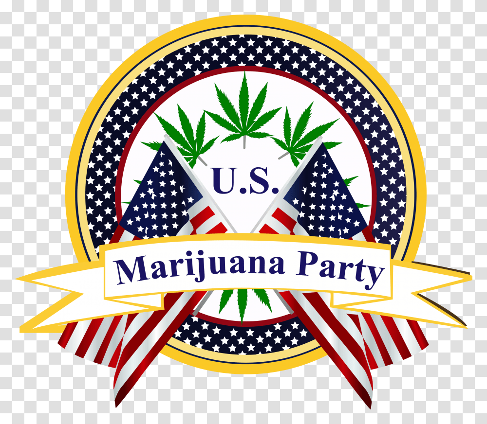 Us Marijuana Party Hd Us Marijuana Party, Logo, Trademark, Flag Transparent Png