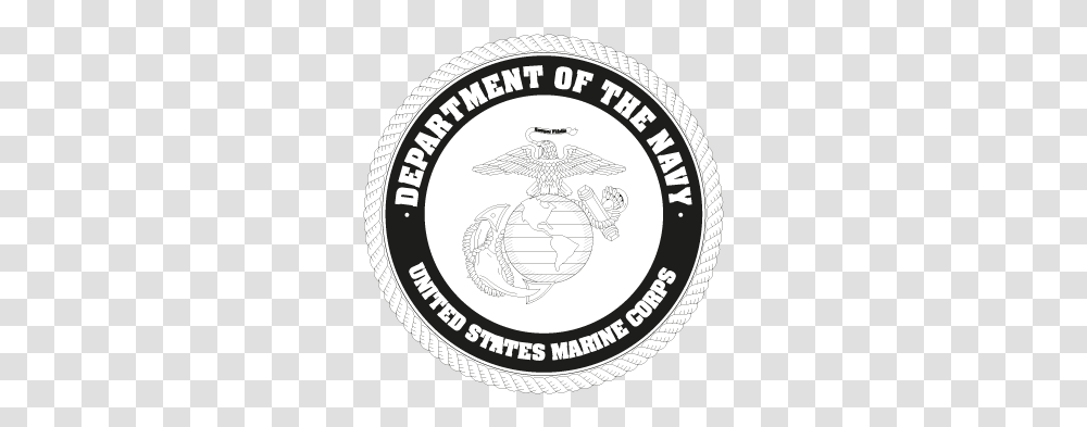 Us Marine Corp Black Vector Logo Circle, Label, Text, Symbol, Trademark Transparent Png
