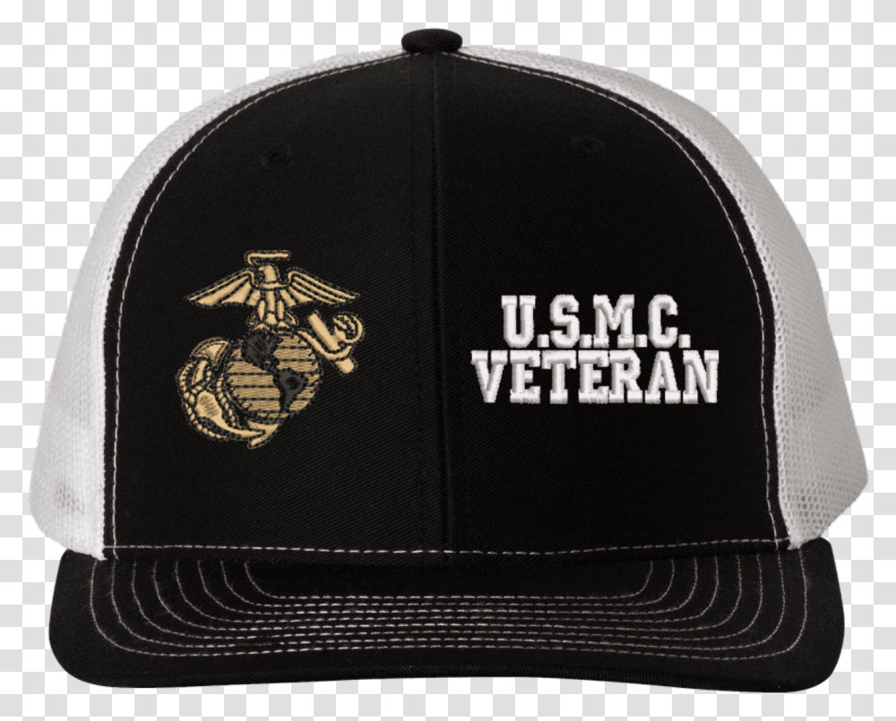 Us Marine Corps Veteran Mesh Back Cap Baseball Cap, Clothing, Apparel, Hat, Symbol Transparent Png