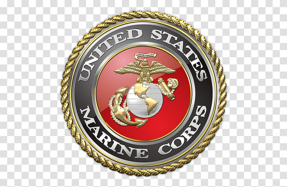 Us Marines, Logo, Clock Tower, Building Transparent Png