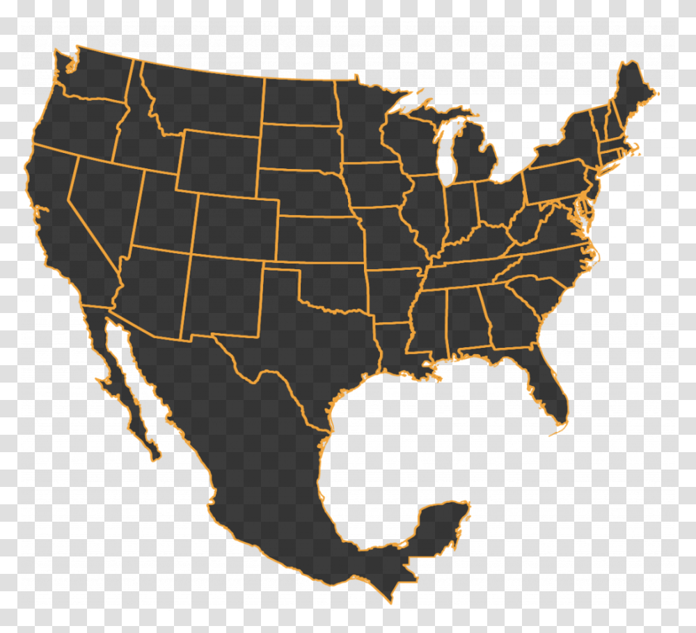 Us Mexico Map Kansas City Chiefs State, Diagram, Atlas, Plot Transparent Png