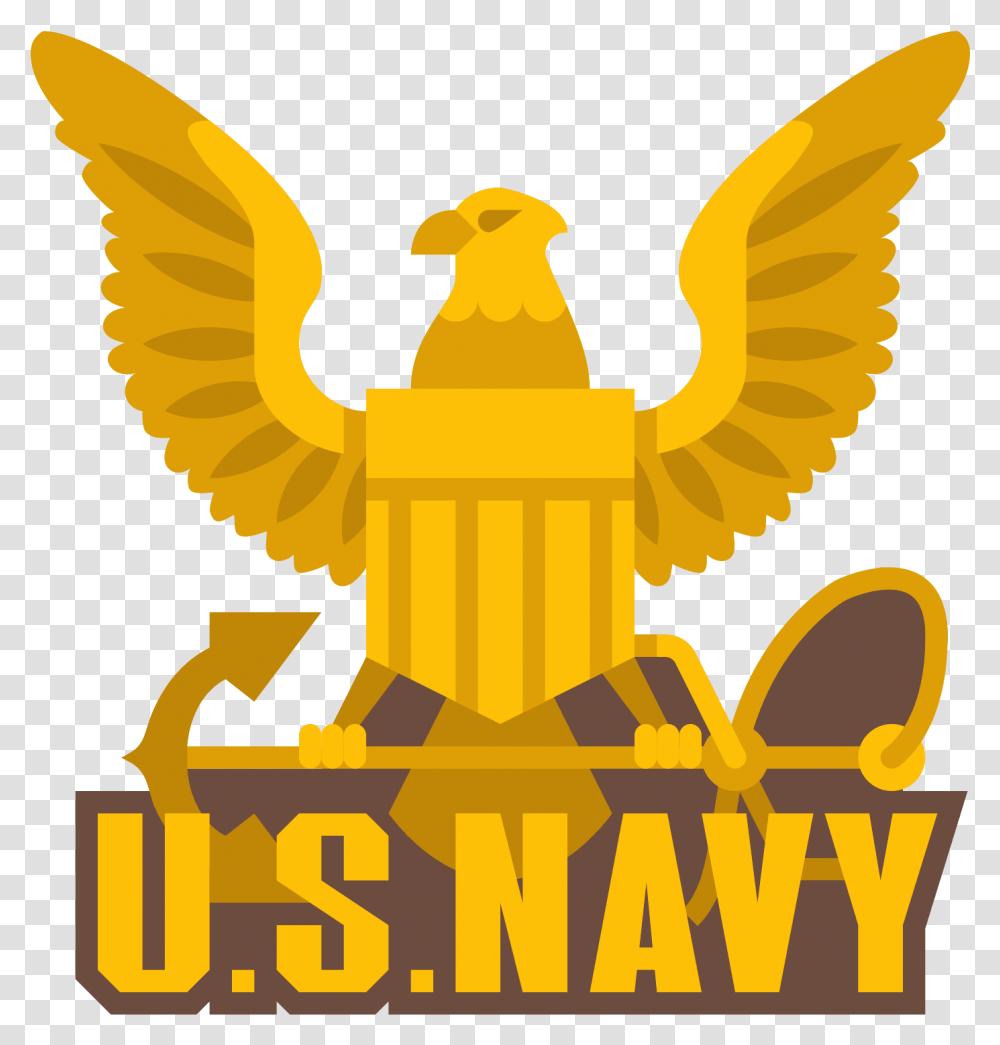 Us Navy Icon, Gold, Eagle Transparent Png