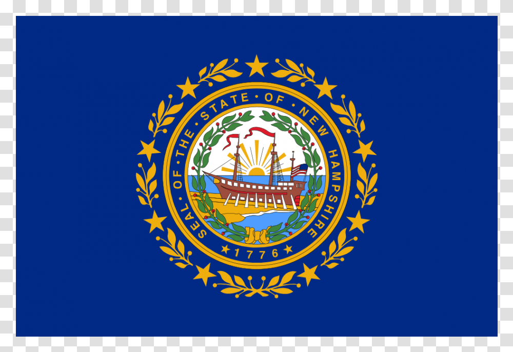 Us Nh New Hampshire Flag Icon New Hampshire Flag Gif, Logo, Trademark, Emblem Transparent Png