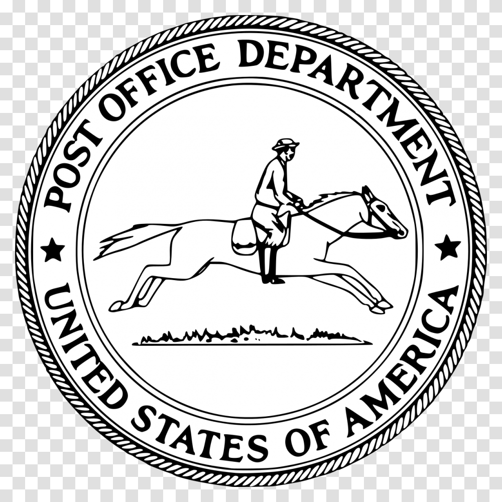 Us Post Office Department, Label, Logo Transparent Png