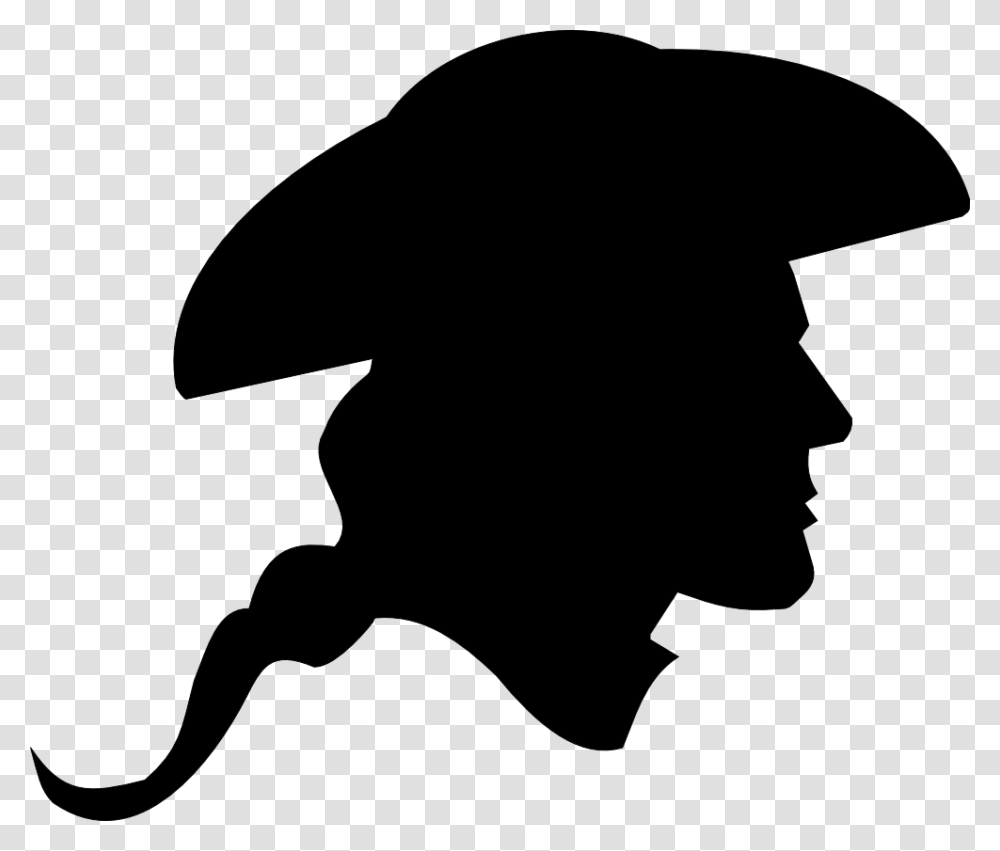Us Revolutionary War Soldier Silhouette, Person, Human, Stencil Transparent Png
