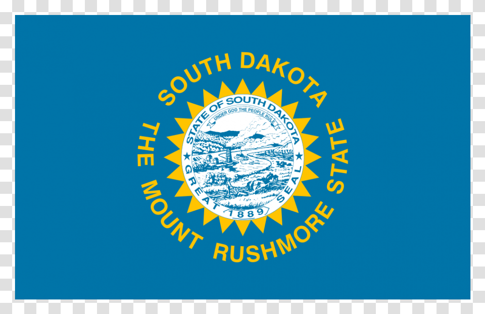 Us Sd South Dakota Flag Icon Circle, Label, Outdoors, Nature Transparent Png