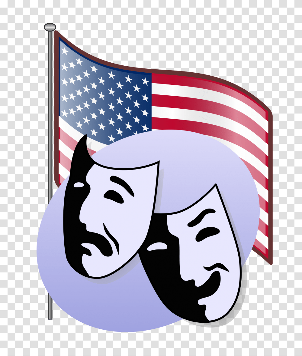 Us Theatre Actor, Flag, American Flag, Cat Transparent Png