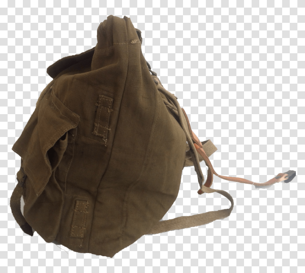 Us Vintage Miitary Green Canvas Rucksack Backpack, Bag, Person, Human Transparent Png