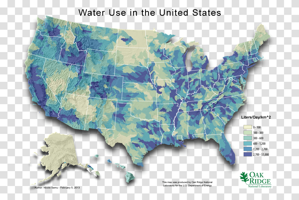 Us Water Use Map, Diagram, Plot, Atlas, Painting Transparent Png