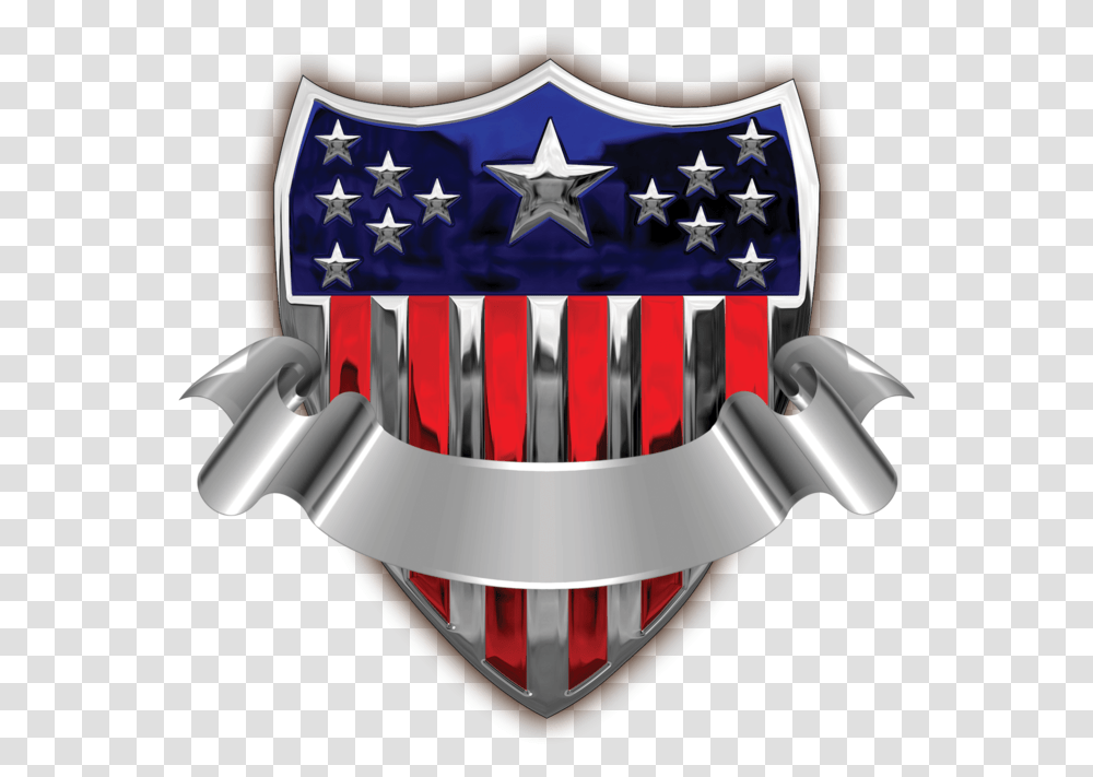 Usa Badge With Banner Clip Art Image American Badge, Armor, Emblem Transparent Png