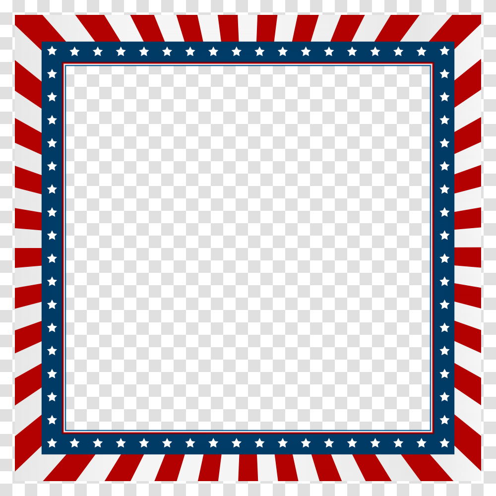 Usa Border Frame Clip Art, Envelope, Mail, Airmail Transparent Png