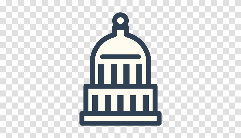 Usa Capitol Stroke Icon, Building, Light, Urban Transparent Png