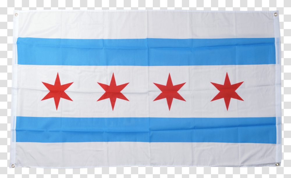 Usa City Of Chicago Flag For Balcony Flag, Star Symbol, Furniture, American Flag Transparent Png