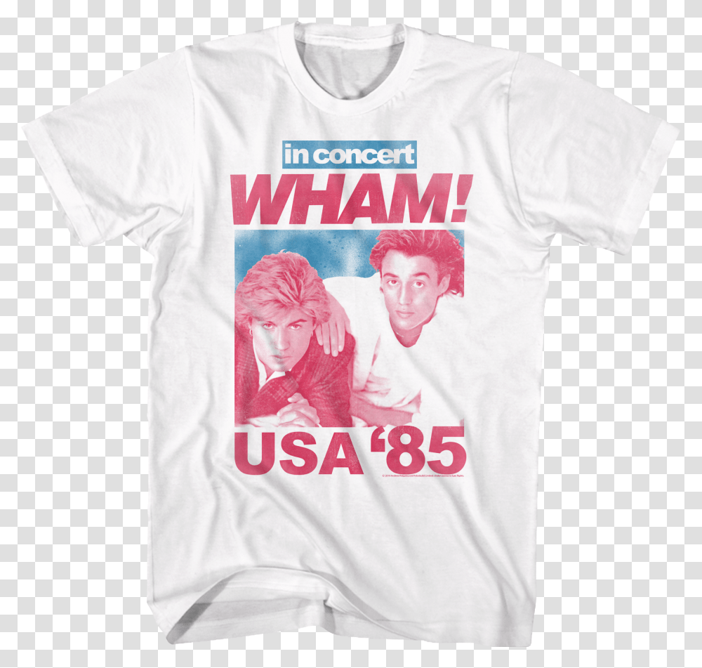 Usa Concert Wham T Shirt Active Shirt, Apparel, T-Shirt, Person Transparent Png