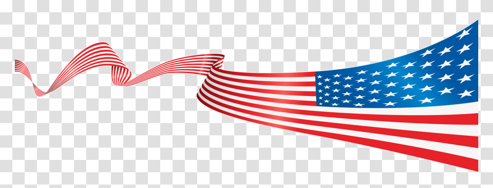 Usa Flag American Flag Line Transparent Png