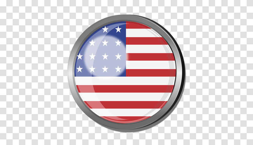Usa Flag Badge, American Flag Transparent Png