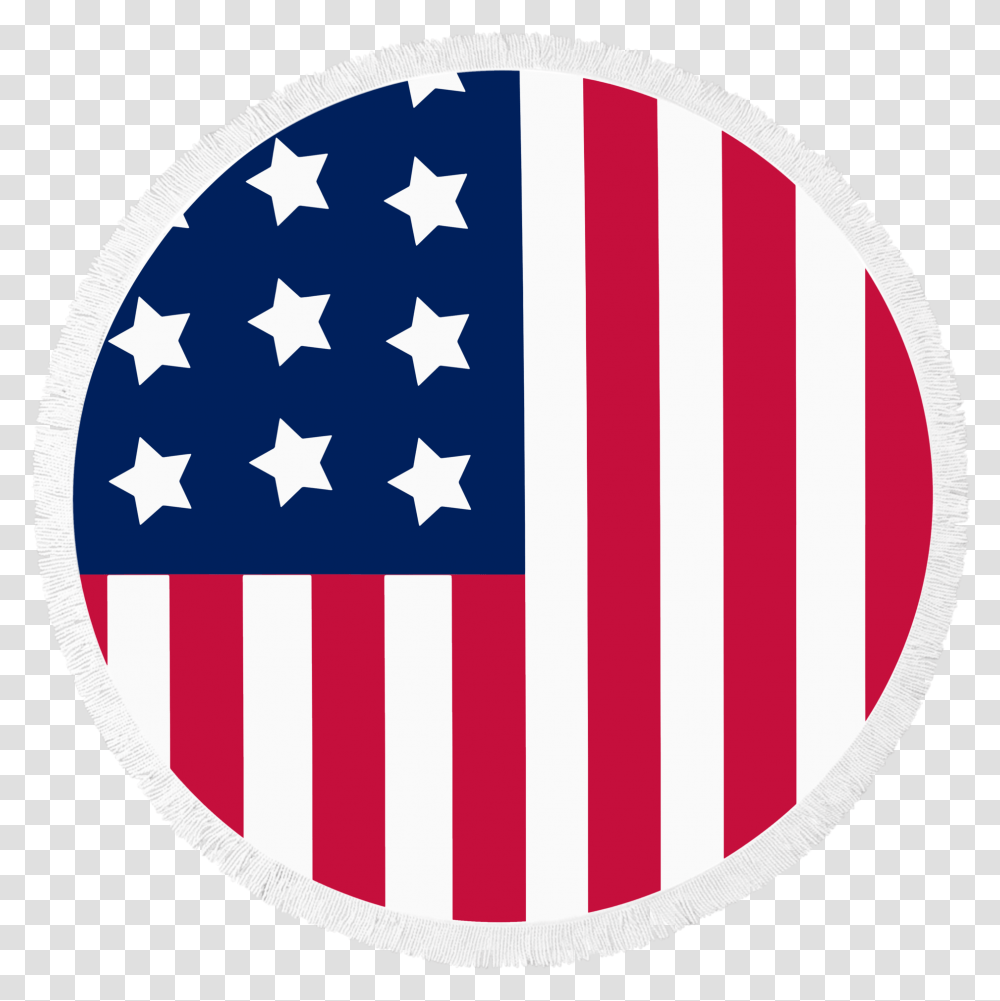 Usa Flag Circle, Rug, American Flag, Star Symbol Transparent Png