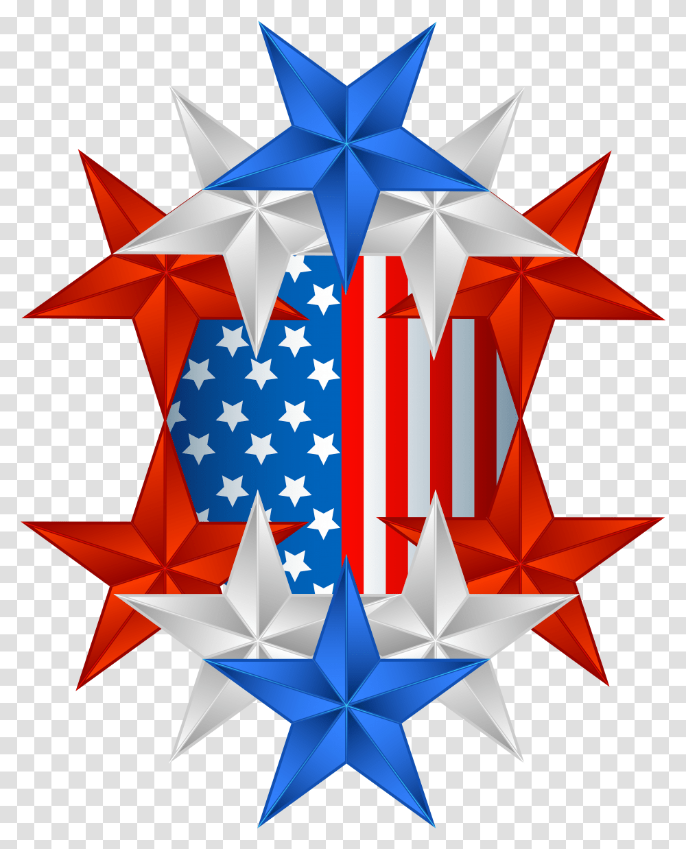 Usa Flag Clip Art Transparent Png