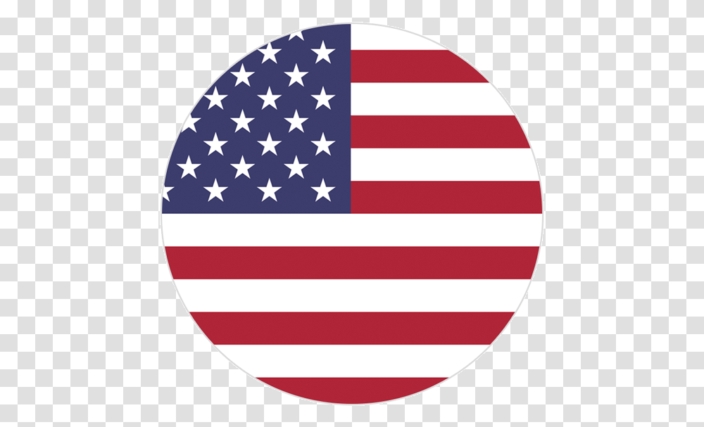 Usa Flag Round Flat, American Flag, Logo, Trademark Transparent Png