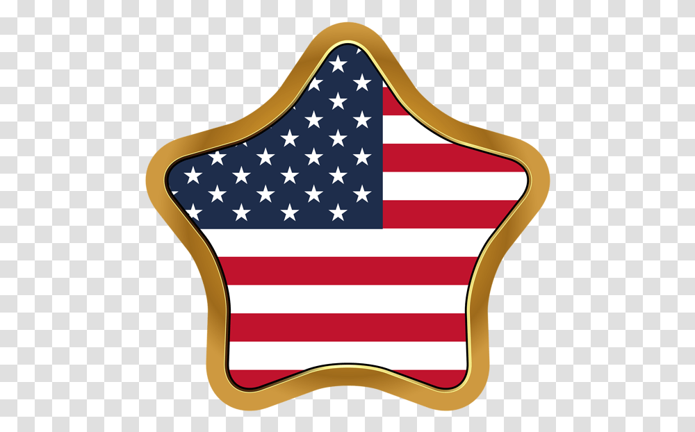 Usa Flag Star Clip Art Image Directorate General For International Cooperation And, American Flag, Label Transparent Png