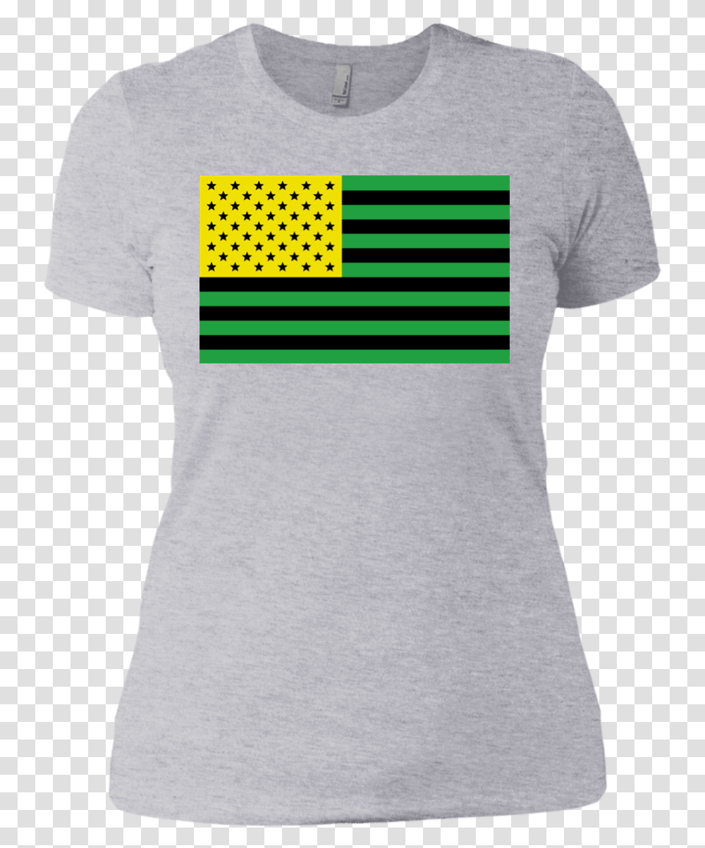 Usa Flag With Jamaica Flag Colors After Image Effect Flag, Apparel, T-Shirt, Sleeve Transparent Png