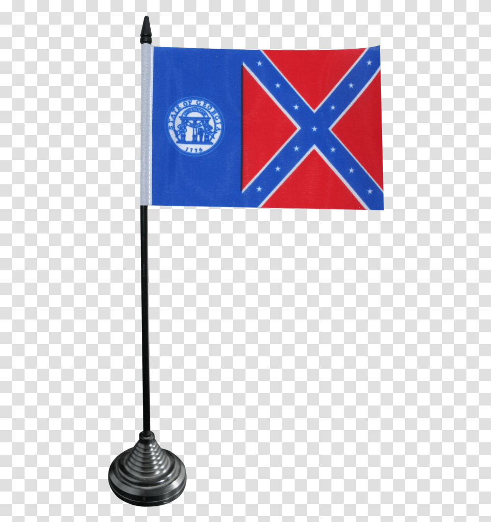 Usa Georgia Old Table Flag Flag, Fence, Barricade Transparent Png