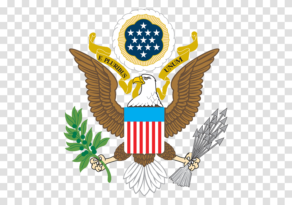 Usa Gerb, Logo, Bird, Animal Transparent Png