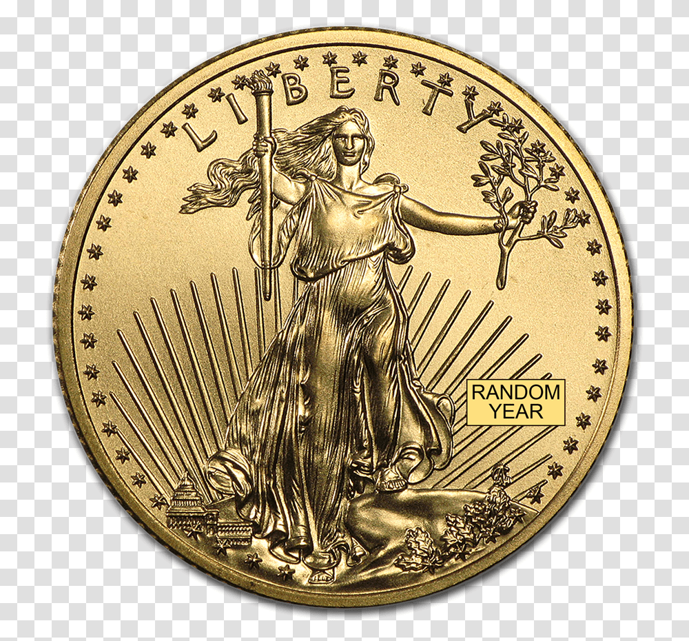 Usa Gold Coin, Money, Person, Human, Painting Transparent Png