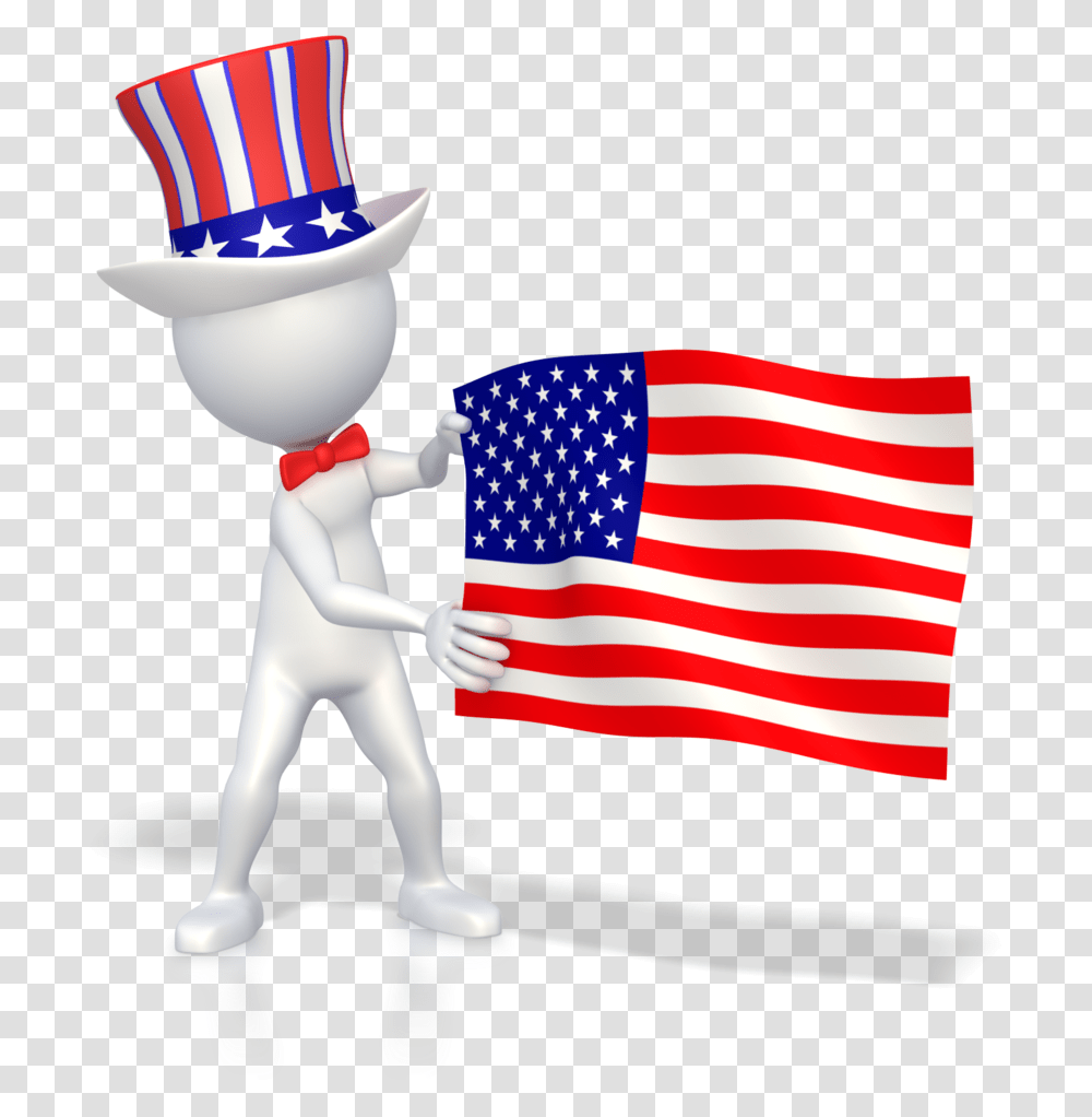 Usa Independence Day Gif, Flag, American Flag, Person Transparent Png