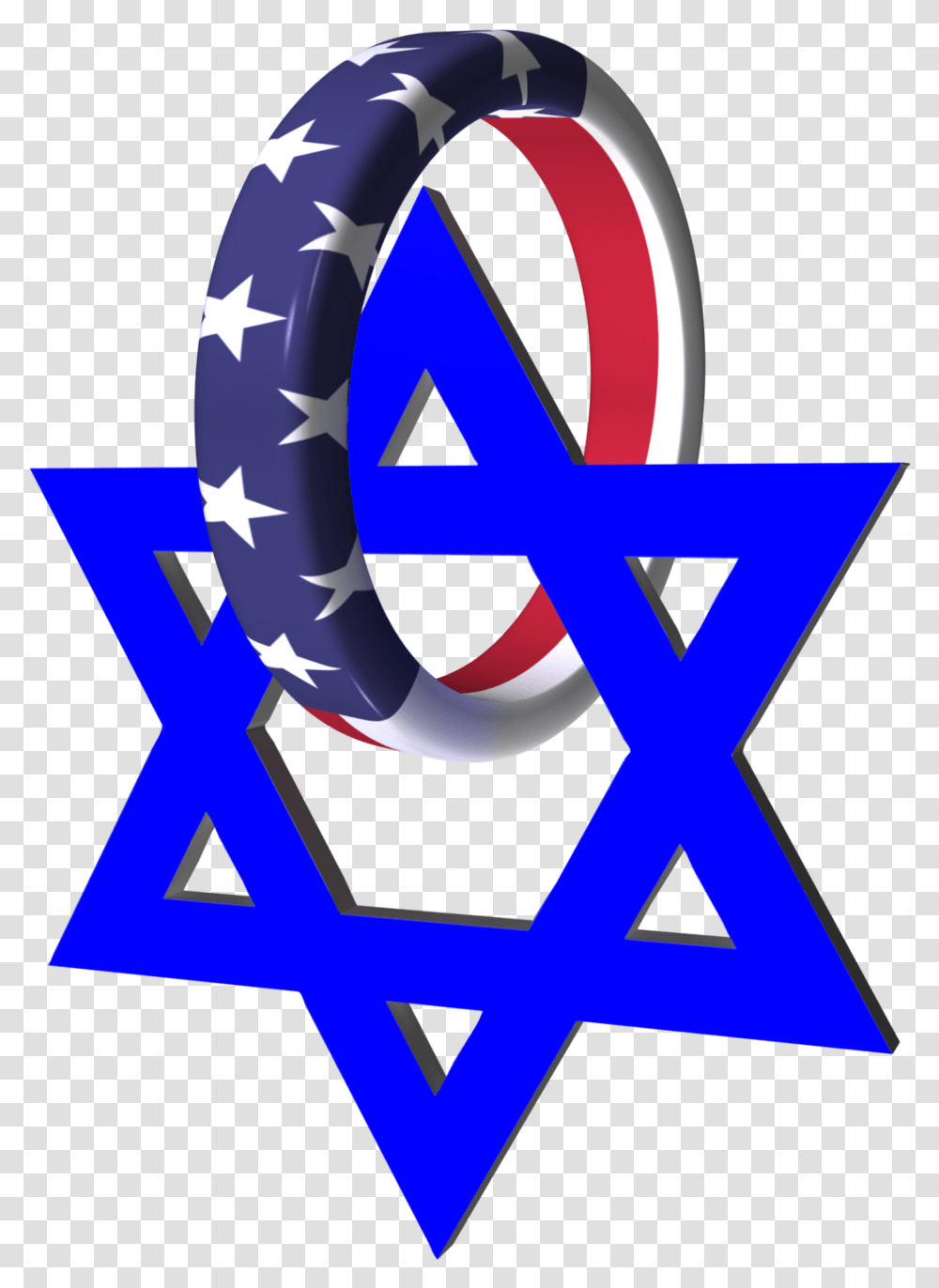 Usa Israel Ring Star Clipart Download Star Of David Icon, Logo, Trademark Transparent Png