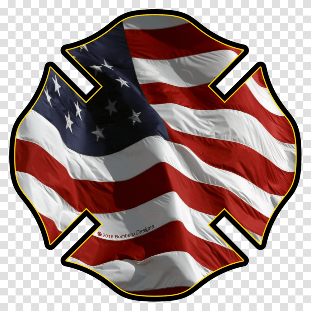 Usa Maltese Cross Sticker American Flag In Power Point Transparent Png