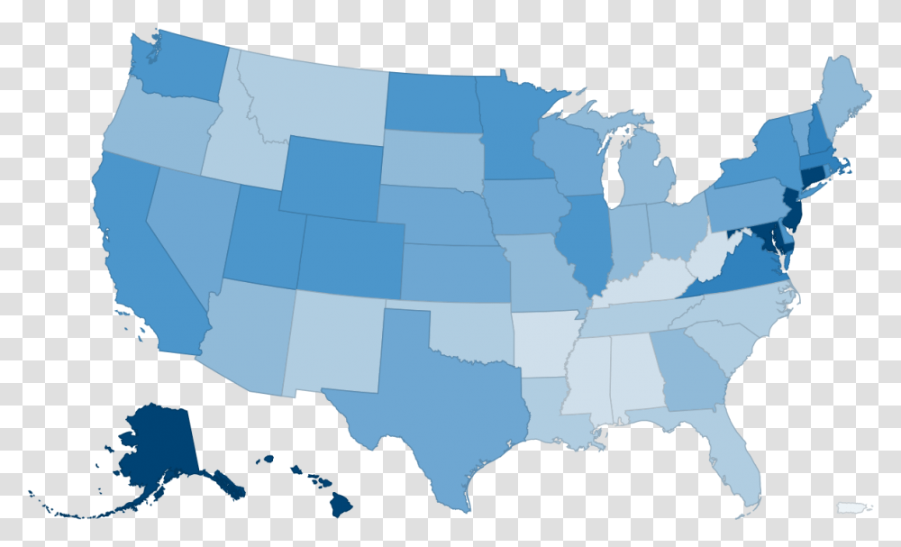 Usa Map File United States Map Median Household Income, Nature, Outdoors, Snow, Ice Transparent Png