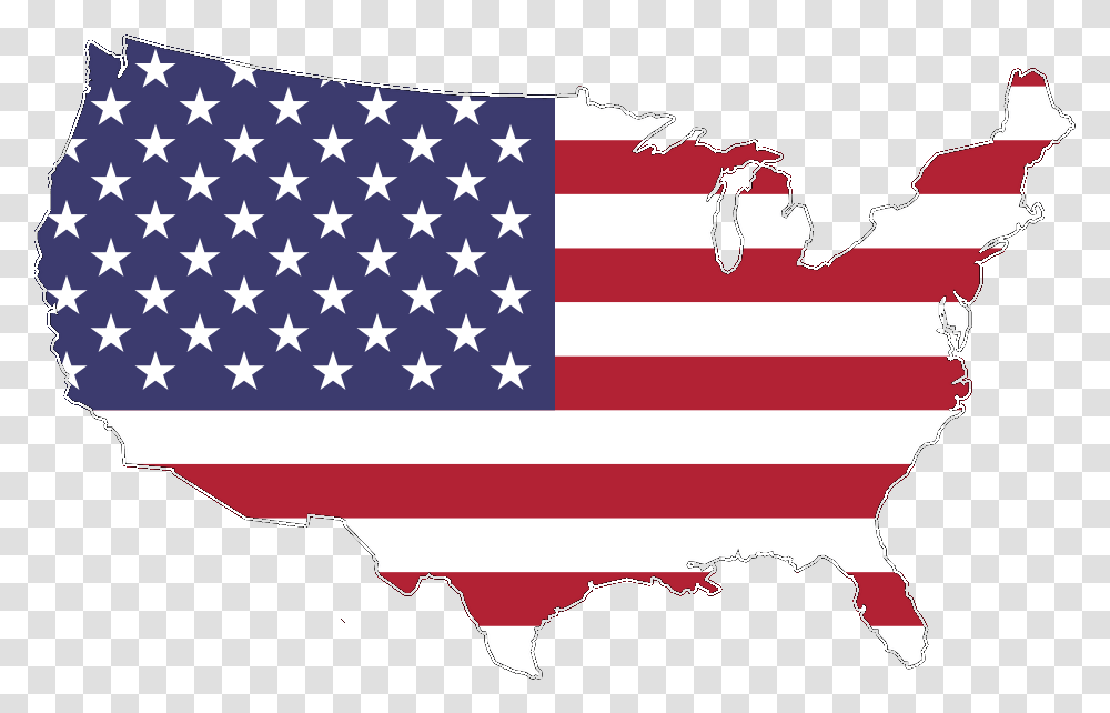 Usa Map Flag Vector, Person, Human, American Flag Transparent Png