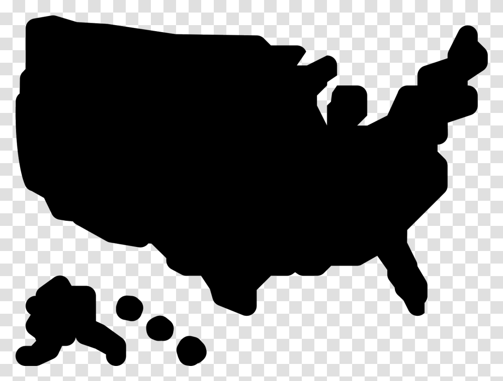 Usa Map Icon Filled Huntington Beach Ca On Map, Gray, World Of Warcraft Transparent Png